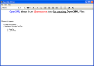 OpenXML Writer screenshot